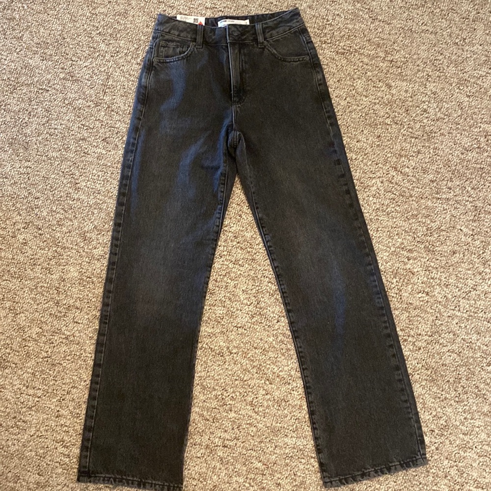 Black denim jeans